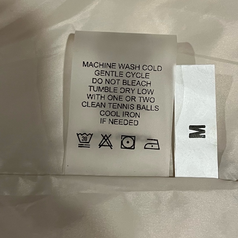 NWOT J MacLaughlin Down Jacket | Cream White | Cropped 3/4 sleeves | Size Medium - Picture 7 of 8